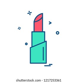Lipstick icon design vector