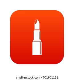 Lipstick icon digital red for any design isolated on white vector illustration