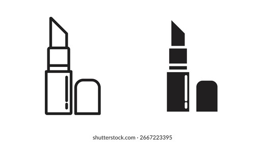 Lippenstift-Symbol. doodle-Grafikvektoren