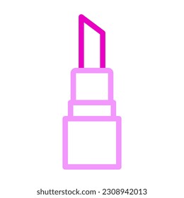 lipstick icon duocolor pink colour mother day illustration vector element and symbol perfect.