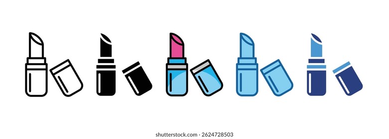 Elemento del icono del lápiz labial para el diseño