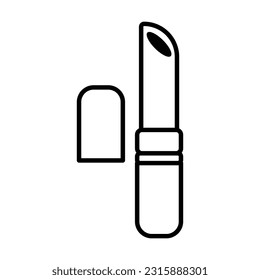 lipstick icon, fashion vector, lip illustration