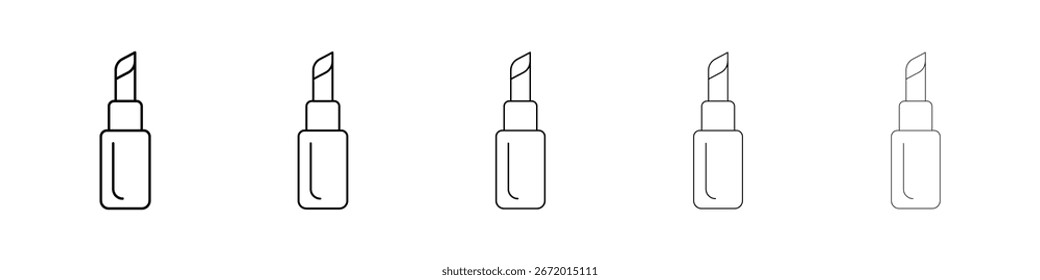 Icono de lápiz labial llenado concepto de signo plano para el Diseño web.