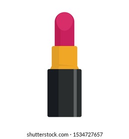 Lipstick icon. Flat illustration of lipstick vector icon for web design
