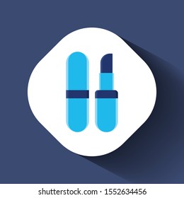 Lipstick icon. flat illustration of lipstick vector icon