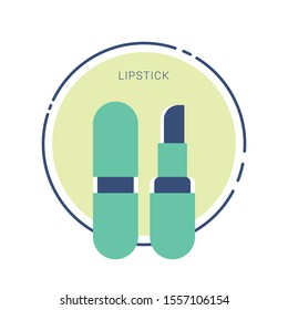 Lipstick icon. flat illustration of lipstick vector icon