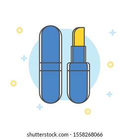 Lipstick icon. flat illustration of lipstick vector icon