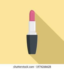 Lipstick icon. Flat illustration of lipstick vector icon for web design