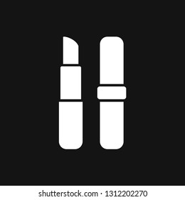 Lipstick icon, flat logo of lipstick, vector sign symbol for design
