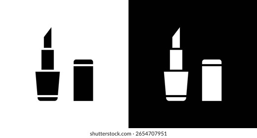 Icono de lápiz labial de un Vector de estilo plano