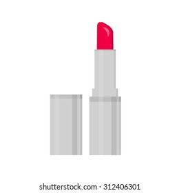 Lipstick icon. Flat, vector, illustration.