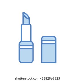 Lipstick-Symbol einzeln auf weißem Hintergrund, Vektorgrafik