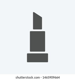 Lipstick icon isolated on light background. Makeup symbol modern, simple, vector, icon for website design, mobile app, ui. Vector Illustration