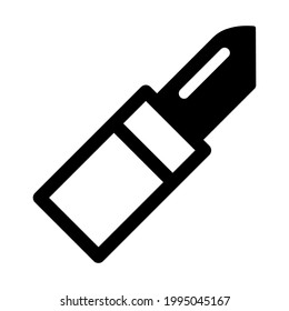 Lipstick icon isolated vector illustration. High quality black style vector icon