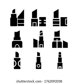 lipstick  icon or logo isolated sign symbol vector illustration - Collection of high quality black style vector icons
