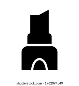 lipstick  icon or logo isolated sign symbol vector illustration - high quality black style vector icons

