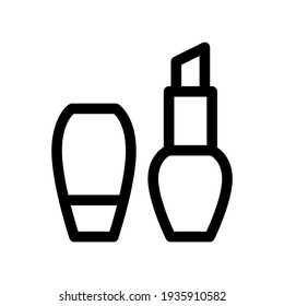 lipstick icon or logo isolated sign symbol vector illustration - high quality black style vector icons

