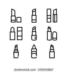 lipstick icon or logo isolated sign symbol vector illustration - Collection of high quality black style vector icons
