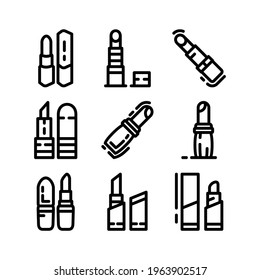lipstick icon or logo isolated sign symbol vector illustration - Collection of high quality black style vector icons
