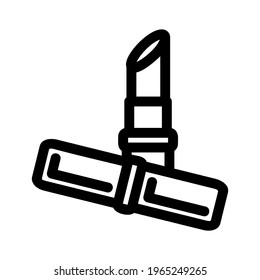 lipstick icon or logo isolated sign symbol vector illustration - high quality black style vector icons
