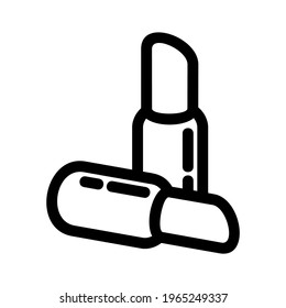 lipstick icon or logo isolated sign symbol vector illustration - high quality black style vector icons
