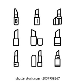 lipstick icon or logo isolated sign symbol vector illustration - Collection of high quality black style vector icons
