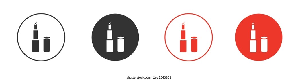 Icono del lápiz labial para el logotipo, símbolo de la muestra del Vector para el diseño
