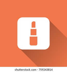 lipstick icon with long shadow