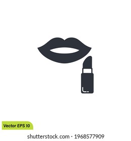 lipstick icon make up symbol simple design element
