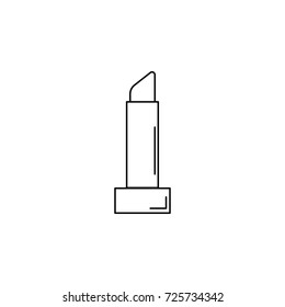 lipstick icon on white background