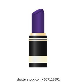 lipstick icon over white background. makeup concept. colorful design. vector illustration