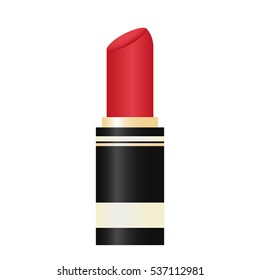 lipstick icon over white background. makeup concept. colorful design. vector illustration