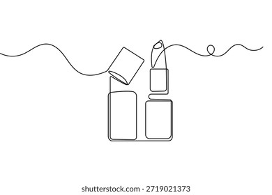 Ícone de batom em um estilo plano simples isolado em um fundo branco para projetos de maquiagem e beleza
