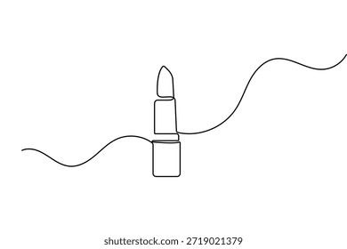 Icono del lápiz labial en un estilo plano simple aislado en un fondo blanco para los diseños del maquillaje y de la belleza