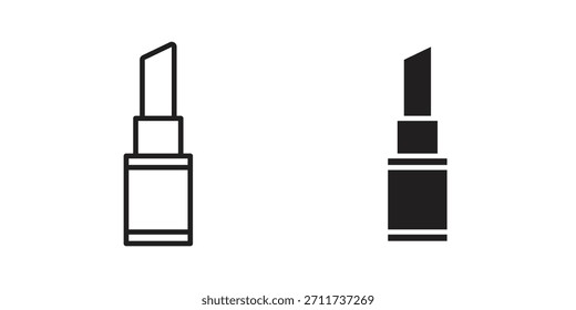 Lippenstift-Symbol im einfachen, modernen Vektorformat. EPS-Symbolpaket
