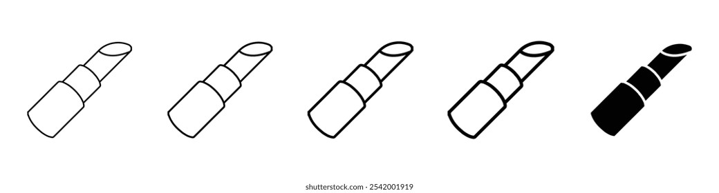 ícone de batom Ilustração de contorno simples