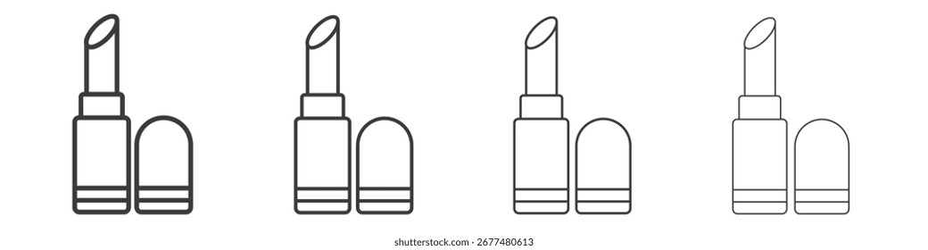Icono de lápiz labial. Vector aislado ilustración.