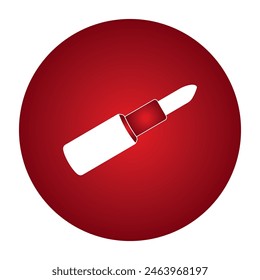 Lippenstift-Symbol VEC6TOR Illustration Einfaches Design