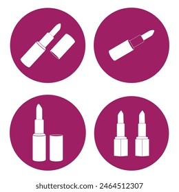 Lippenstift-Symbol VEC6TOR Illustration Einfaches Design