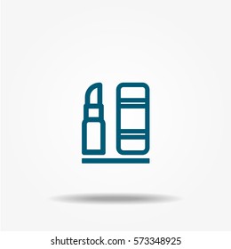 Lipstick icon vector