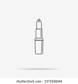 Lipstick icon. Vector concept illustration for design.
