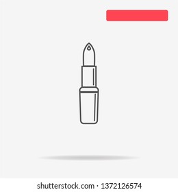 Lipstick icon. Vector concept illustration for design.