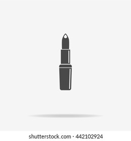 Lipstick icon. Vector concept illustration for design.