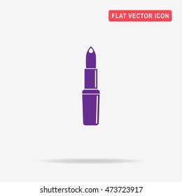 Lipstick icon. Vector concept illustration for design.