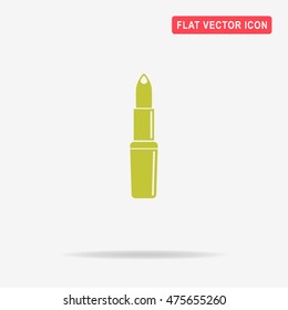 Lipstick icon. Vector concept illustration for design.