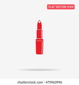 Lipstick icon. Vector concept illustration for design.