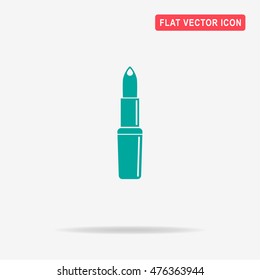 Lipstick icon. Vector concept illustration for design.