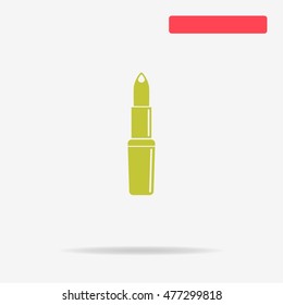 Lipstick icon. Vector concept illustration for design.