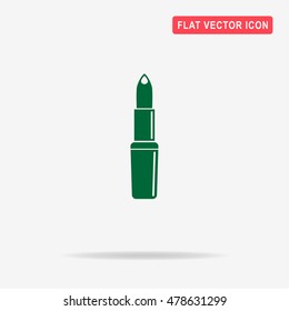 Lipstick icon. Vector concept illustration for design.