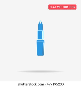 Lipstick icon. Vector concept illustration for design.